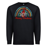 Black merry christmas gnomes   rainbow Premium Sweatshirt - BarkalooDesign