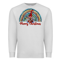 Dove Grey merry christmas gnomes   rainbow Premium Sweatshirt - BarkalooDesign