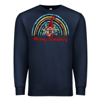 Navy merry christmas gnomes   rainbow Premium Sweatshirt - BarkalooDesign
