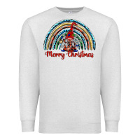Oatmeal Heather merry christmas gnomes   rainbow Premium Sweatshirt - BarkalooDesign