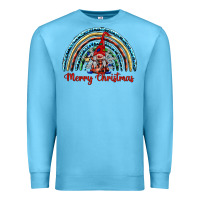 Ocean Blue merry christmas gnomes   rainbow Premium Sweatshirt - BarkalooDesign
