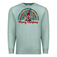 Seafoam merry christmas gnomes   rainbow Premium Sweatshirt - BarkalooDesign