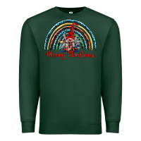 Sports Green merry christmas gnomes   rainbow Premium Sweatshirt - BarkalooDesign