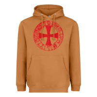 Meerkat Mens Crusader Knight  Knights Templar Cross T  Badge Heavyweight Hoodie - longCreatives