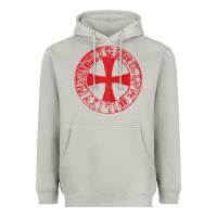 Moon Dust Mens Crusader Knight  Knights Templar Cross T  Badge Heavyweight Hoodie - longCreatives