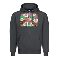 Smoke easter daisy background Zipper Hoodie - Artiststas