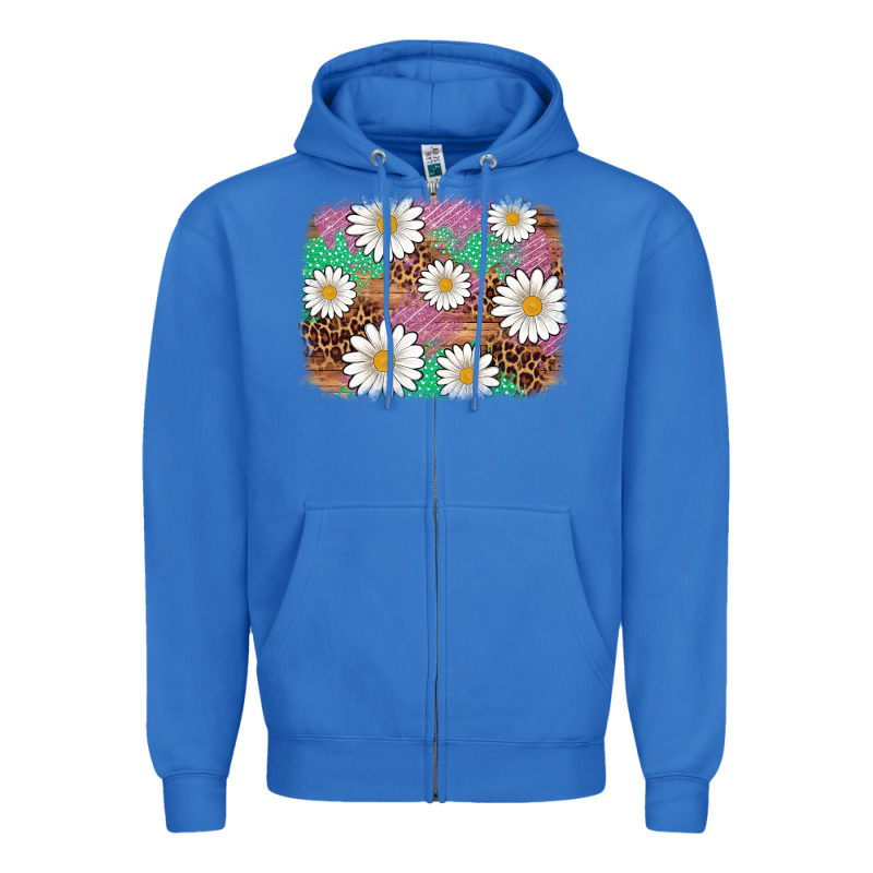 Easter Daisy Background Zipper Hoodie by Artiststas | Teevron