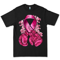 Black breast cancer with boxing gloves Premium Tee - NancyCooperArtShop