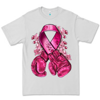 Dove Grey breast cancer with boxing gloves Premium Tee - NancyCooperArtShop