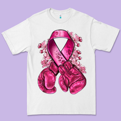 Breast Cancer With Boxing Gloves Premium Tee Designed By Nancycooperartshop