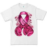 White breast cancer with boxing gloves Premium Tee - NancyCooperArtShop