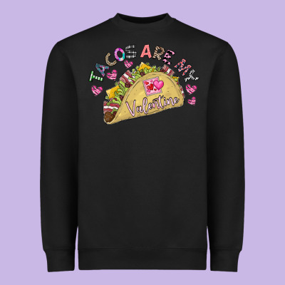 Tacos Are My Valentine Heavyweight Sweatshirt Designed By Cowhidedigitalart