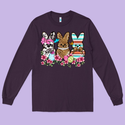 Western Easter Peeps Long Sleeve Tee Designed By Oliviacreatesart