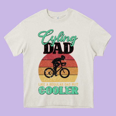 Mens Cycling Dad Bike Rider Cyclist Father S Day Gift Funny Heavy Core Tee Designed By Bettercallsaul