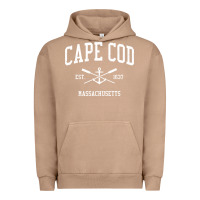 Pigment Burro Cape Cod MA Vintage Crossed Oars & Boat Anchor Sports Sweat Urban Hoodie - longCreatives