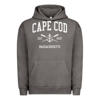 Pigment Tornado Cape Cod MA Vintage Crossed Oars & Boat Anchor Sports Sweat Urban Hoodie - longCreatives