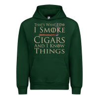 Forest Green That's What I Do I Smoke Cigars And I Know Things Urban Hoodie - longCreatives