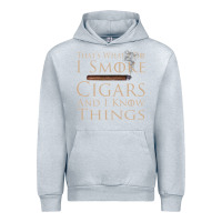 Heather Grey That's What I Do I Smoke Cigars And I Know Things Urban Hoodie - longCreatives