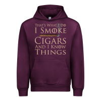 Mauve Wine That's What I Do I Smoke Cigars And I Know Things Urban Hoodie - longCreatives