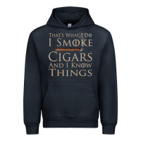 Navy That's What I Do I Smoke Cigars And I Know Things Urban Hoodie - longCreatives