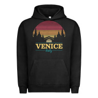 Pigment Black venice italy   vintage retro italian travel souvenir gift pullover hoo Urban Hoodie - longCreatives
