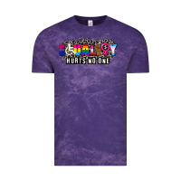 Cloud Purple Pride equality hurts no one Vintage Tee - CowGirlArtShop