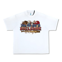 White Take me out to ball game baseball Urban Heavy Tee - HowdyJamesFarm