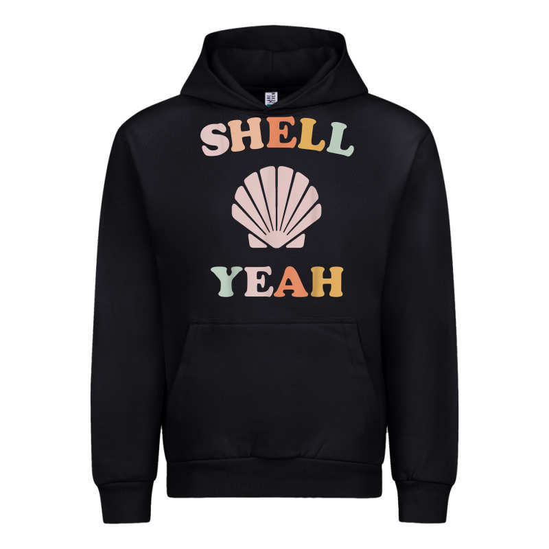 Vintage Retro Shell Yeah Beach Tropical Vacation Gifts T Shirt Urban Hoodie by longCreatives | Teevron