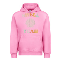 Fuchsia Pink vintage retro shell yeah beach tropical vacation gifts t shirt Urban Hoodie - longCreatives
