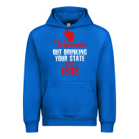Cobalt Wisconsin Out Drinking Your State Since 1848 Urban Hoodie - longCreatives