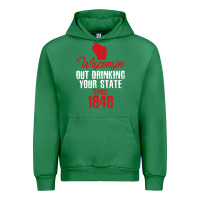 Emerald Wisconsin Out Drinking Your State Since 1848 Urban Hoodie - longCreatives
