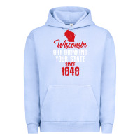 Pigment Grape Ice Wisconsin Out Drinking Your State Since 1848 Urban Hoodie - longCreatives