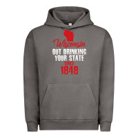 Pigment Tornado Wisconsin Out Drinking Your State Since 1848 Urban Hoodie - longCreatives