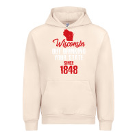 Sandshell Wisconsin Out Drinking Your State Since 1848 Urban Hoodie - longCreatives
