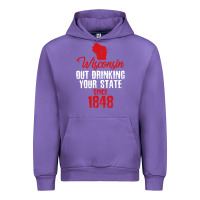 Tulip Wisconsin Out Drinking Your State Since 1848 Urban Hoodie - longCreatives