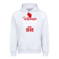 White Wisconsin Out Drinking Your State Since 1848 Urban Hoodie - longCreatives