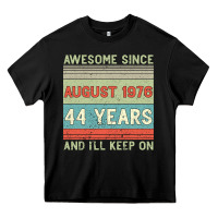 Black awesome since august 1976 44 years and i ll keep on Heavy Core Tee - Bettercallsaul
