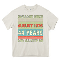 Cream awesome since august 1976 44 years and i ll keep on Heavy Core Tee - Bettercallsaul