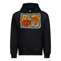 Black pumpkin sunflower Urban Hoodie - AdoDesignShop