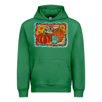 Emerald pumpkin sunflower Urban Hoodie - AdoDesignShop