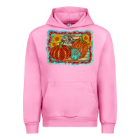 Fuchsia Pink pumpkin sunflower Urban Hoodie - AdoDesignShop