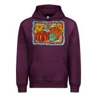 Mauve Wine pumpkin sunflower Urban Hoodie - AdoDesignShop