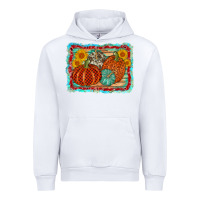 White pumpkin sunflower Urban Hoodie - AdoDesignShop