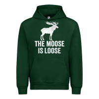 Forest Green The Moose Is Loose Alaska Moose Urban Hoodie - longCreatives