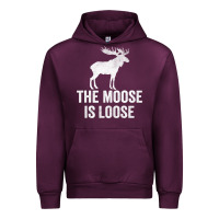 Mauve Wine The Moose Is Loose Alaska Moose Urban Hoodie - longCreatives