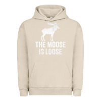 Pigment French Oak The Moose Is Loose Alaska Moose Urban Hoodie - longCreatives