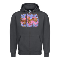Smoke easter butterfly leopard background Zipper Hoodie - Artiststas