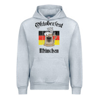 Heather Grey Oktoberfest München German Flag Beer Stein Urban Hoodie - longCreatives