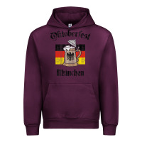Mauve Wine Oktoberfest München German Flag Beer Stein Urban Hoodie - longCreatives