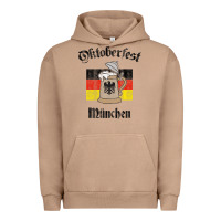 Pigment Burro Oktoberfest München German Flag Beer Stein Urban Hoodie - longCreatives